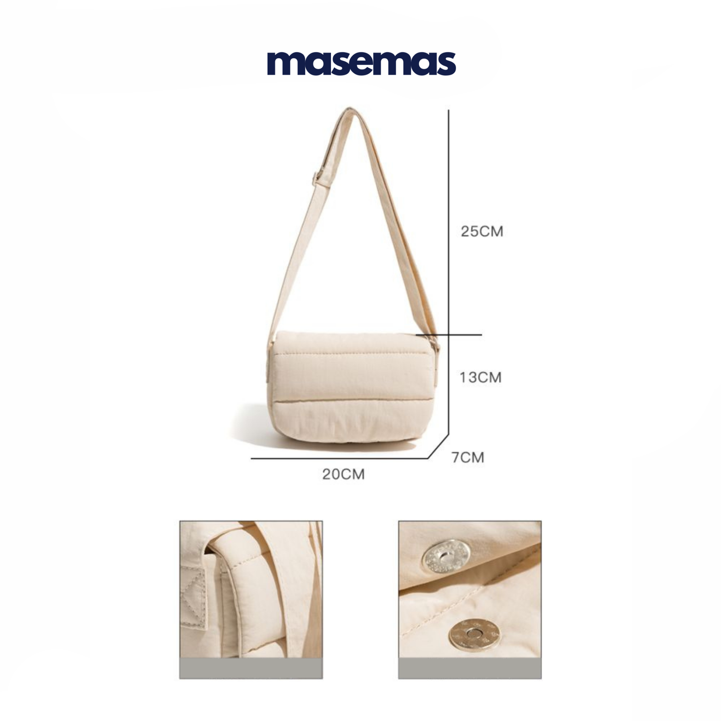 masemas Çapraz Askılı Mini Postacı Çanta Tek Kol