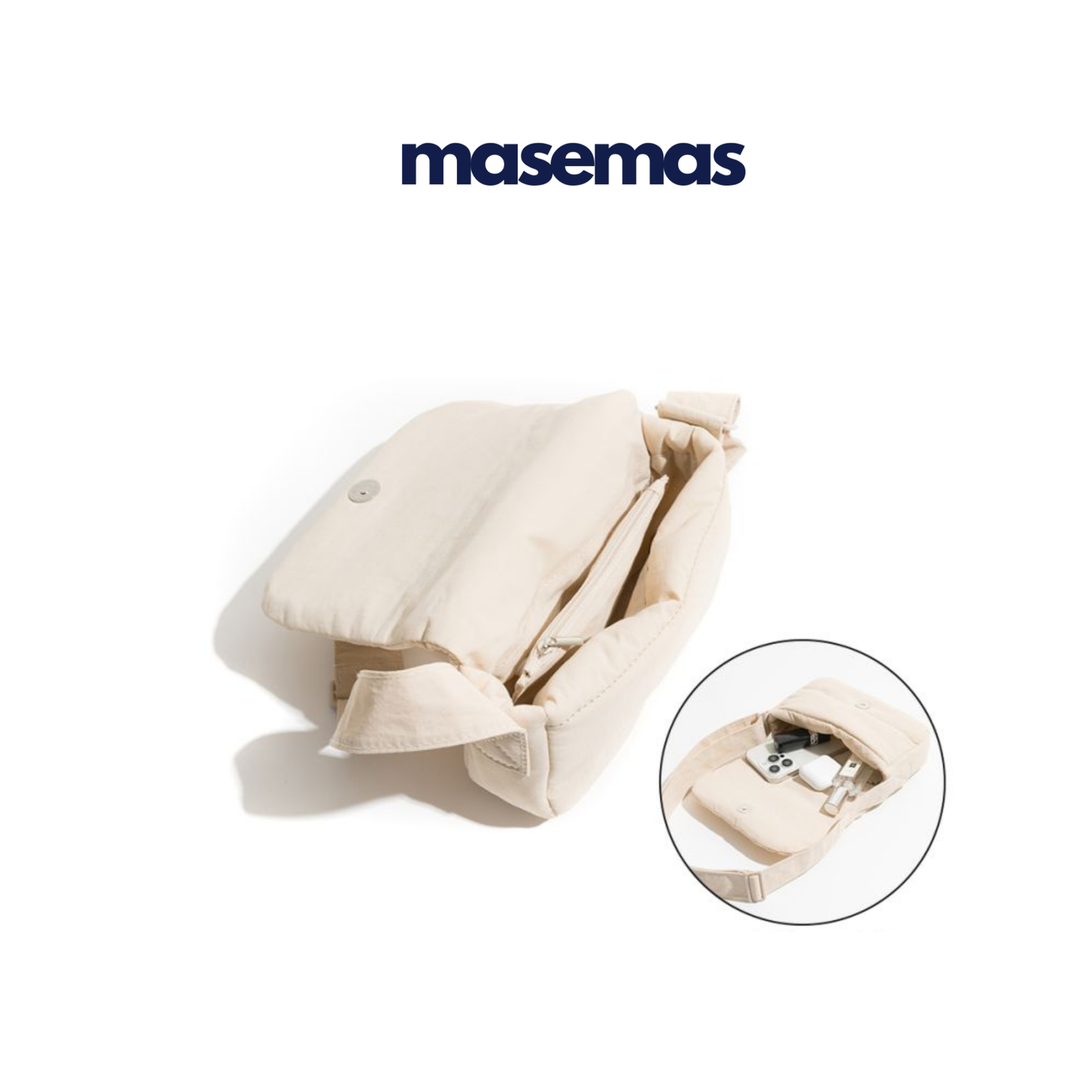 masemas Çapraz Askılı Mini Postacı Çanta Tek Kol