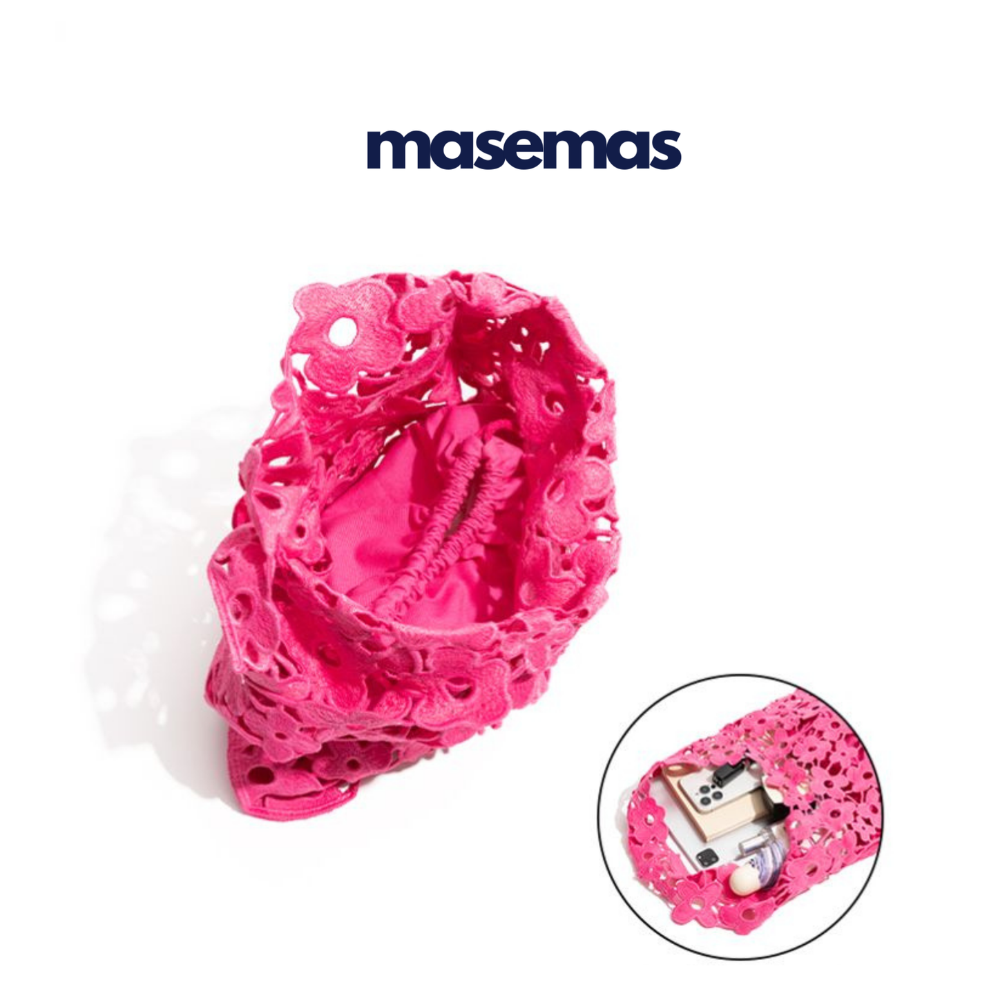 masemas Çiçek Desenli Tek Kol Torba Çanta