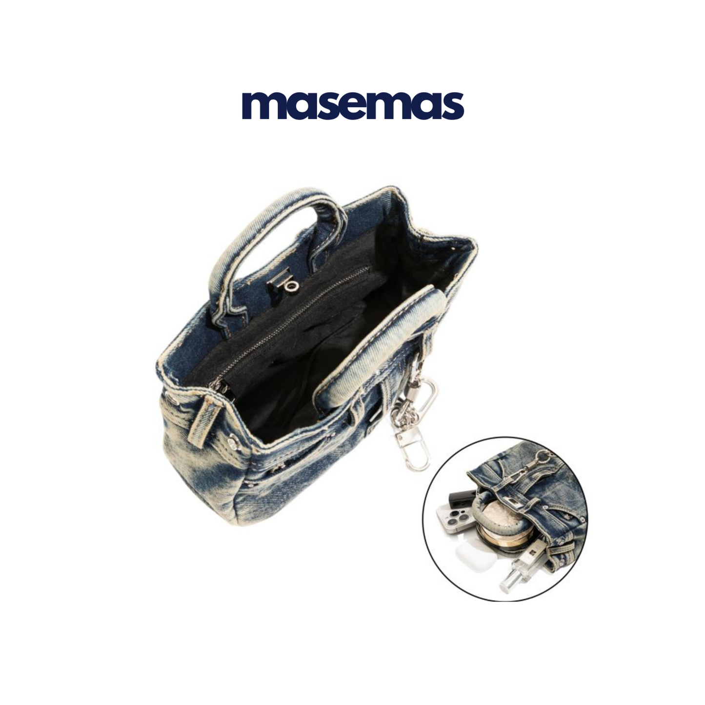masemas Retro Denim Çanta