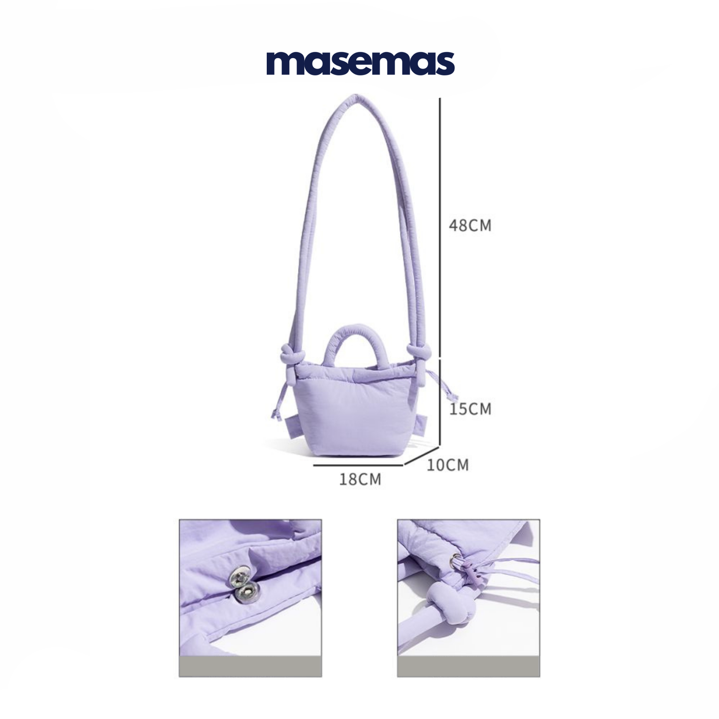 masemas Çift Askılı Mini Çapraz Çanta