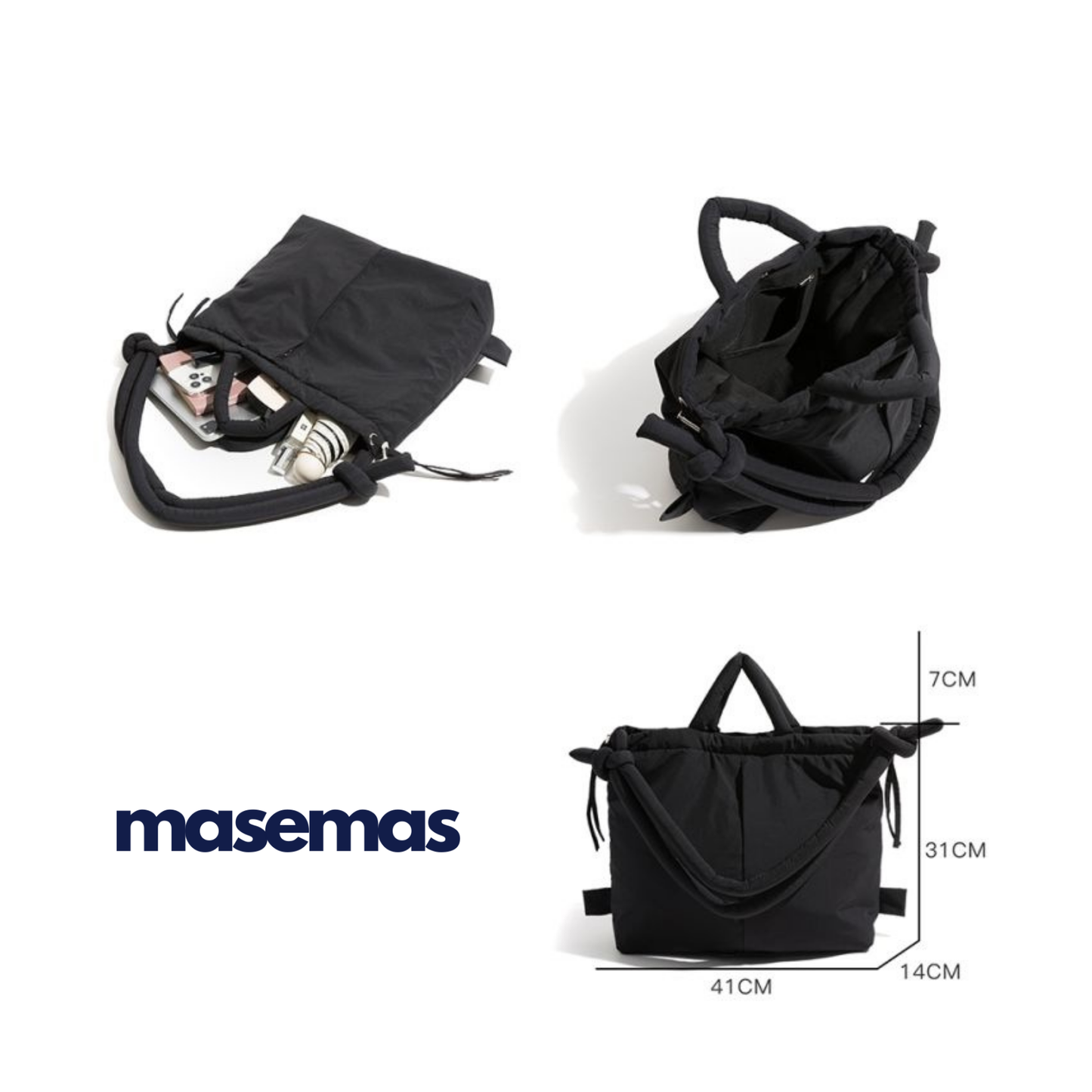 masemas Dolgu Askılı Büyük Kapasiteli Sırt ve Kol Çantası