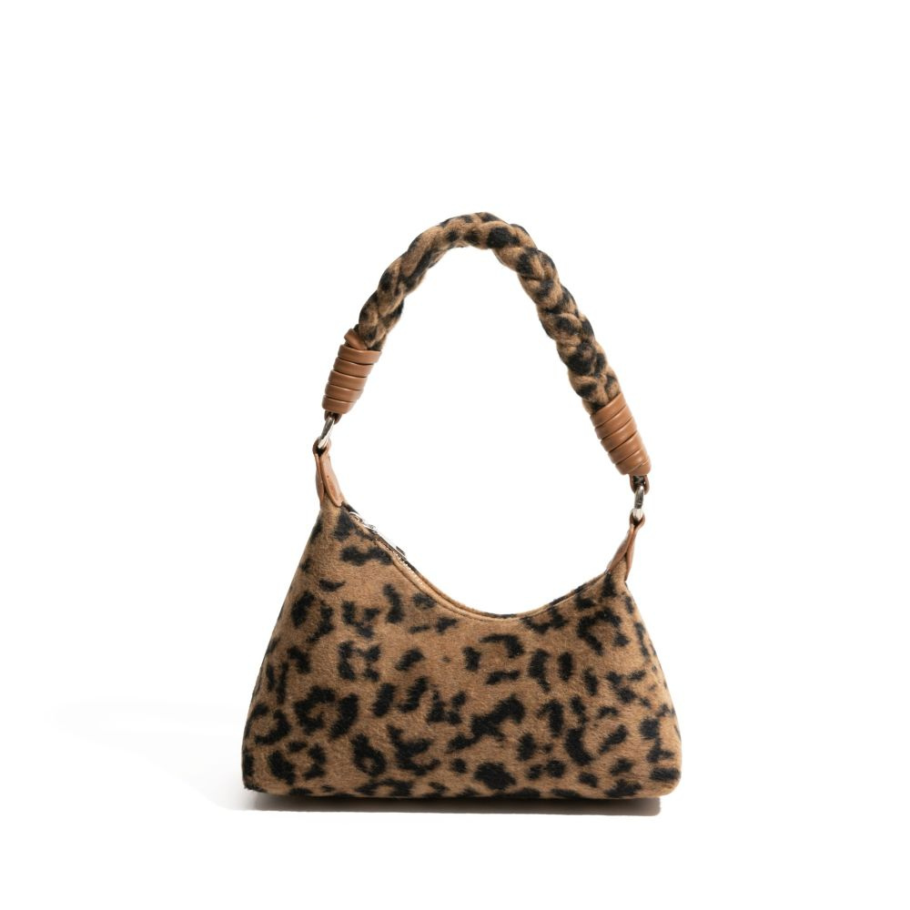 masemas Retro Leopar Çapraz ve El Çantası
