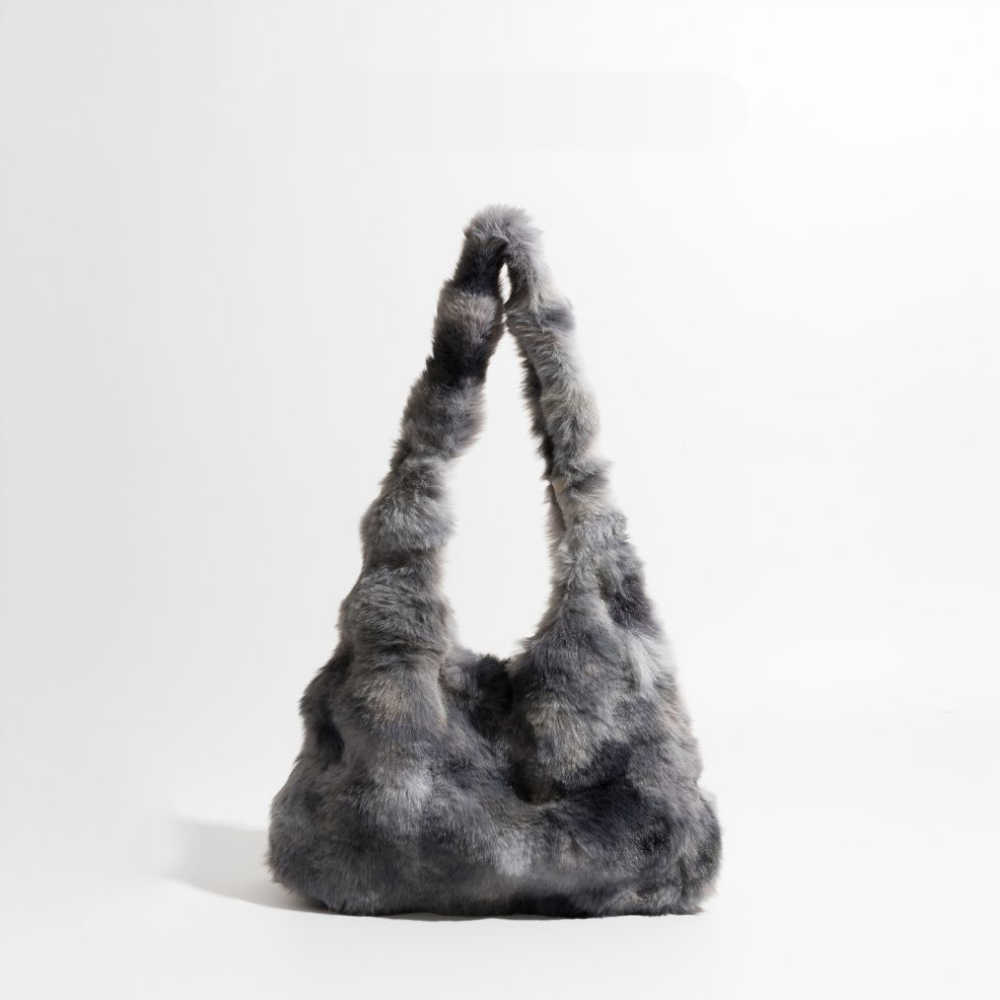 masemas Batik Desenli Peluş Kol Çantası