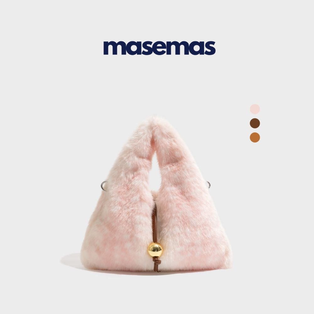 masemas Peluş Çapraz Askılı El Çantası