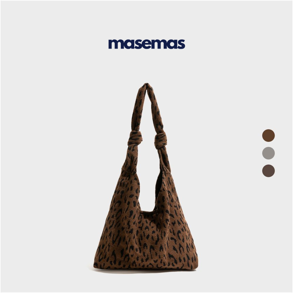 masemas Düğüm Askılı Leopar Torba Çanta