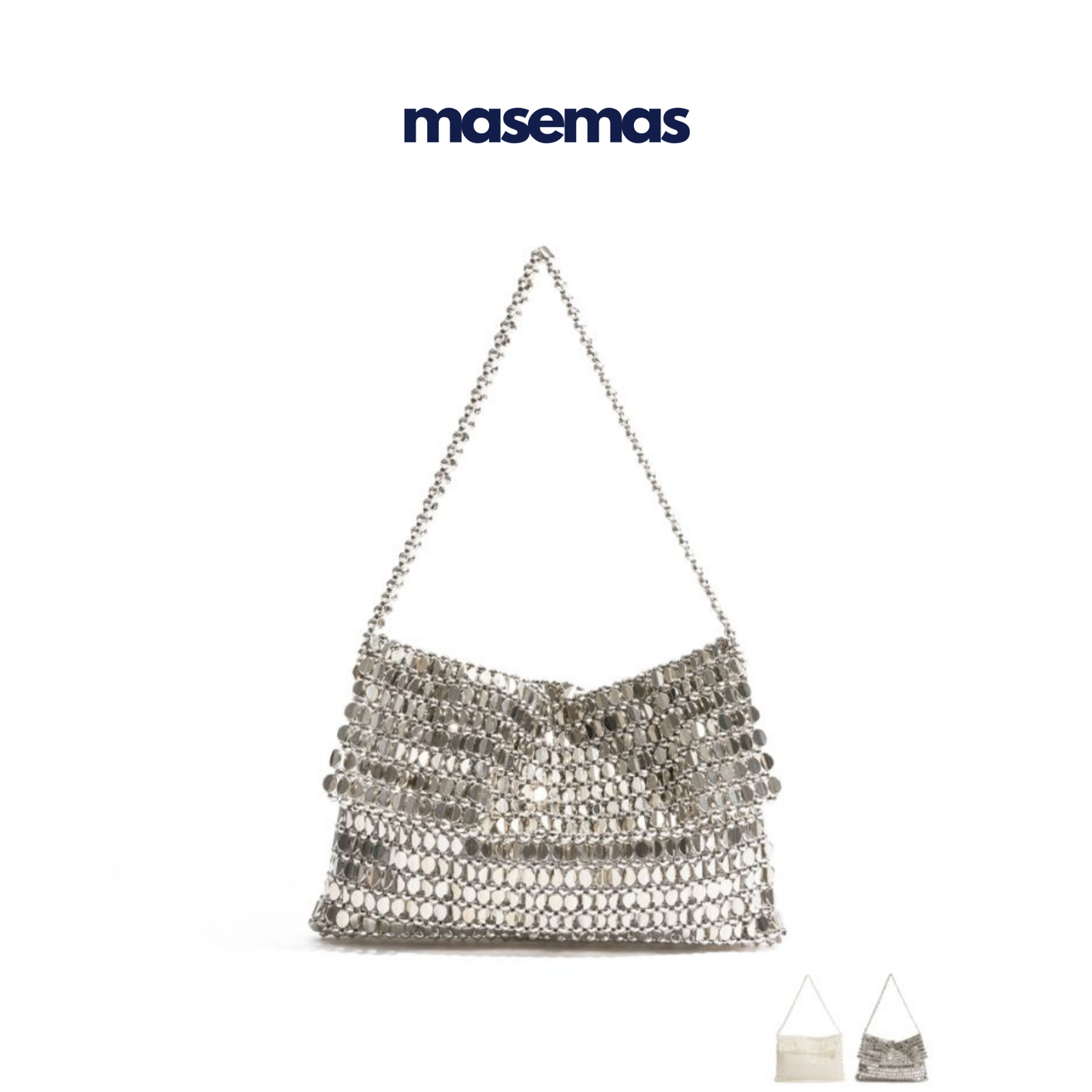 masemas Gümüş Zincir El Çantası