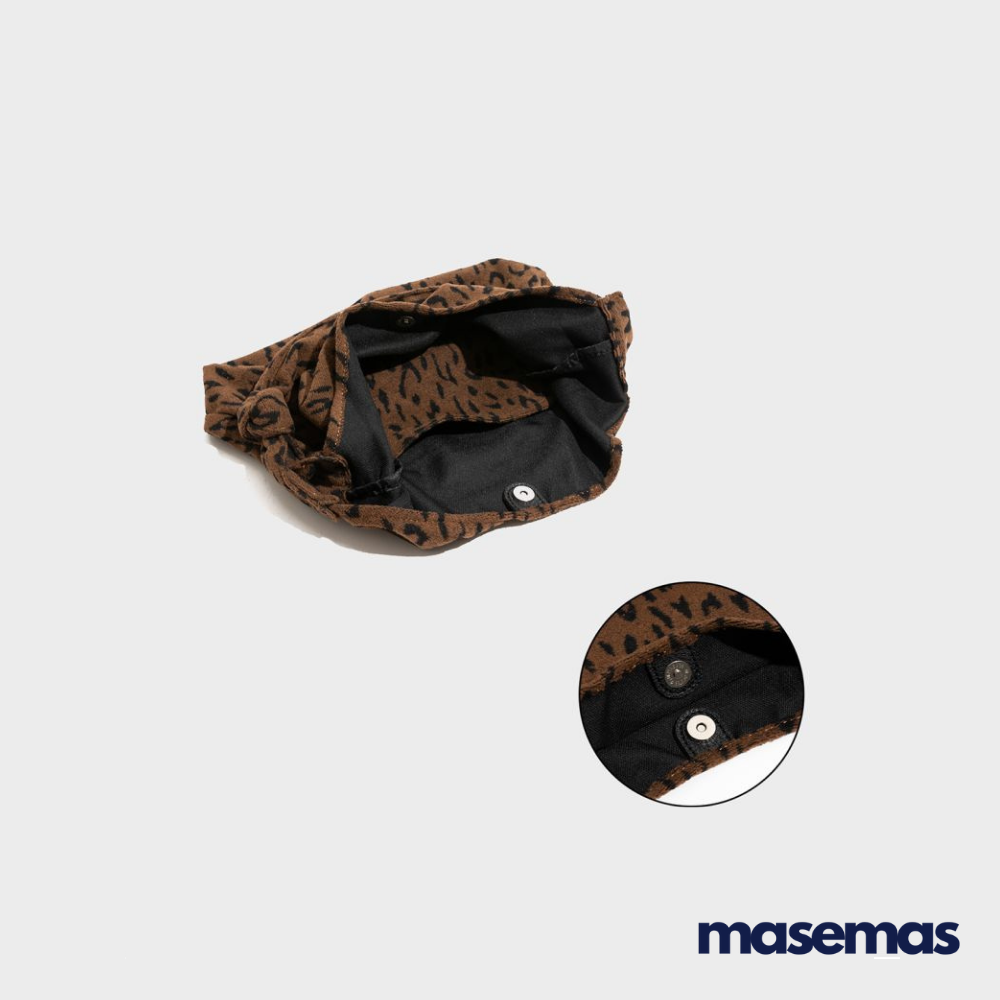 masemas Düğüm Askılı Leopar Torba Çanta