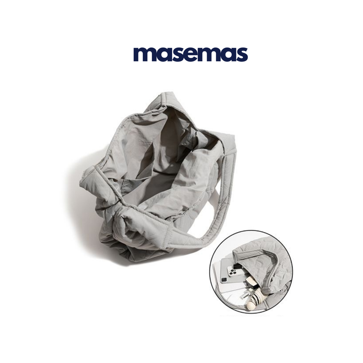 masemas Kalın Dikişli Kanvas Torba Çanta Geniş Kapasiteli