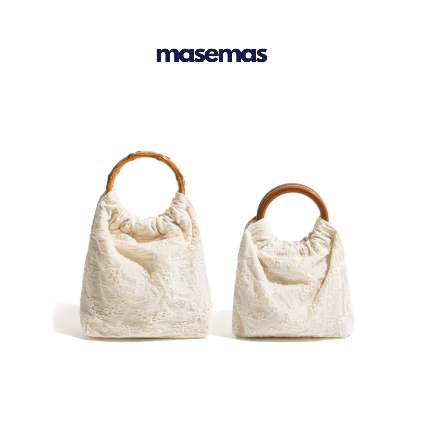 masemas Ahşap Askılı Kumaş Çanta