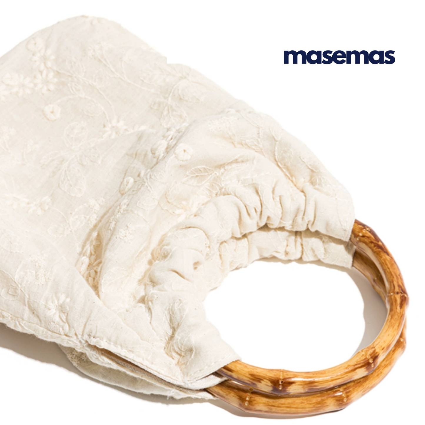 masemas Ahşap Askılı Kumaş Çanta