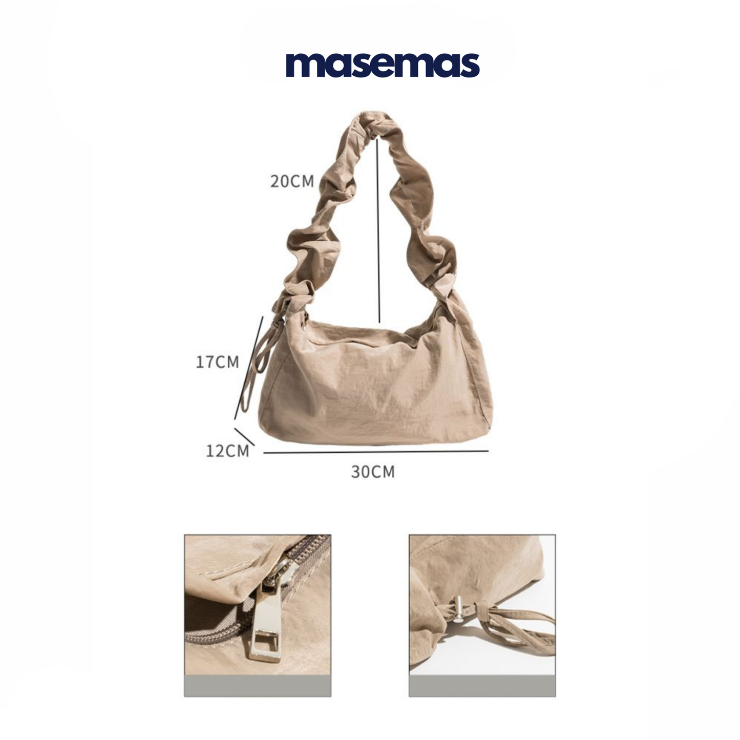 masemas Pile Askılı Naylon Çanta
