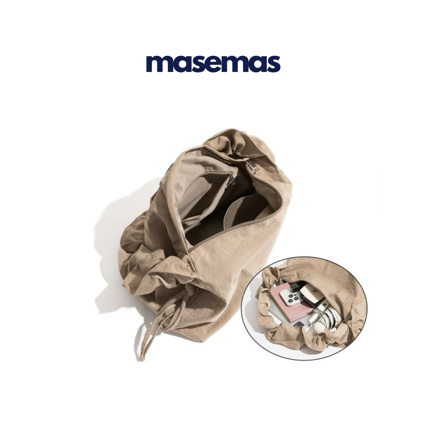 masemas Pile Askılı Naylon Çanta