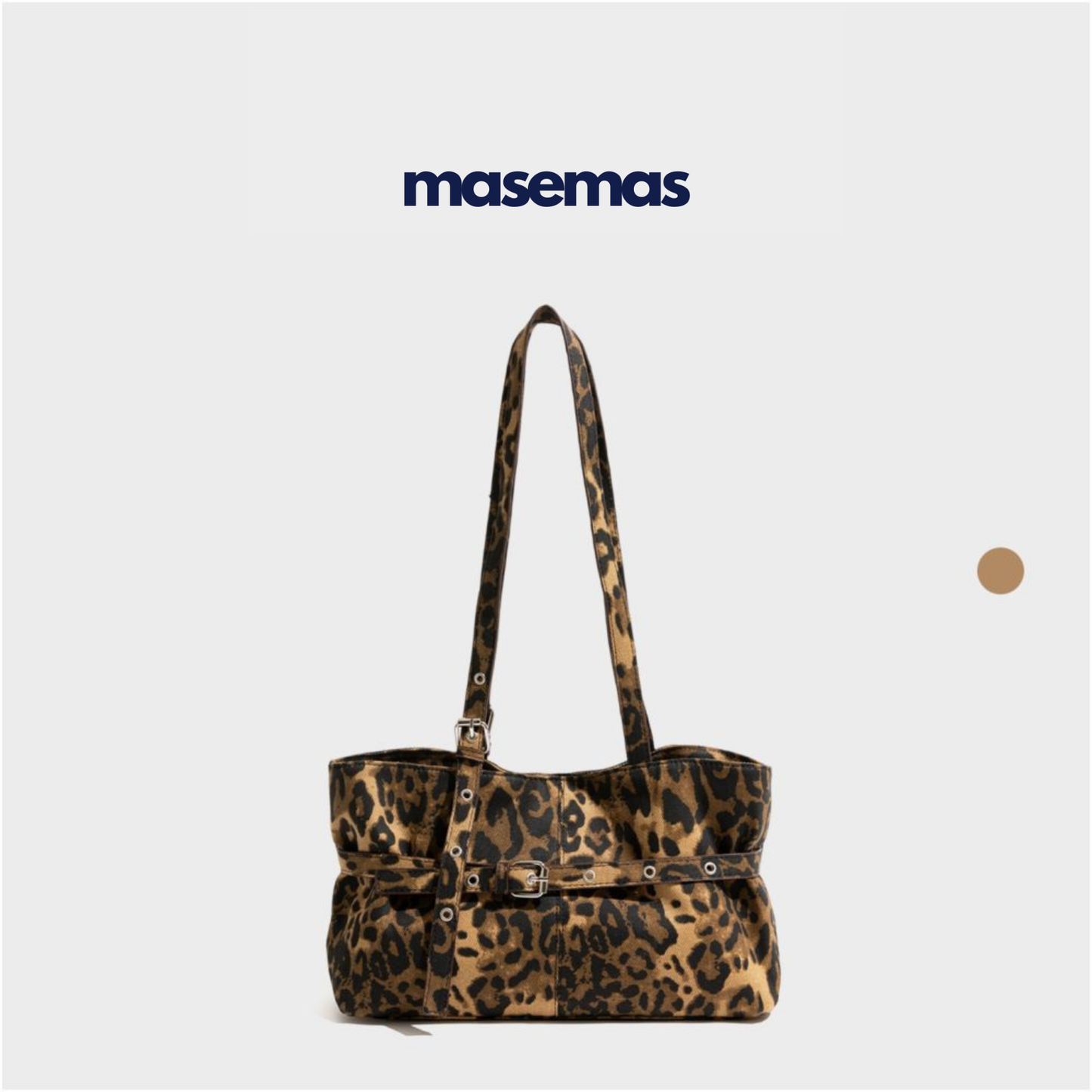 masemas Leopar Kanvas Çanta