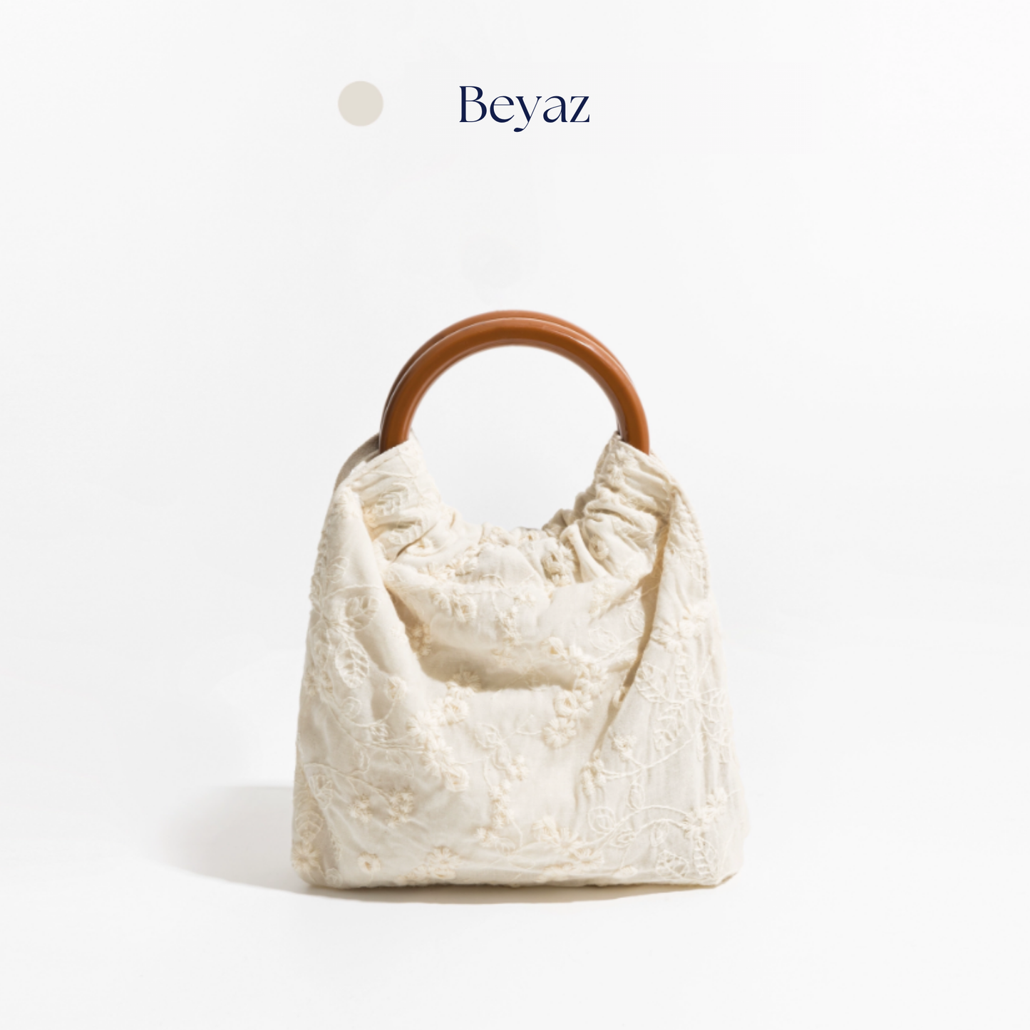 masemas Ahşap Askılı Kumaş Çanta