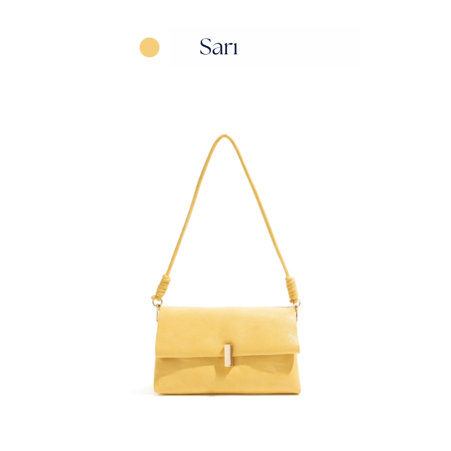 masemas Yumuşak Deri Güneş Işığı Sarı ve Bordo Çanta