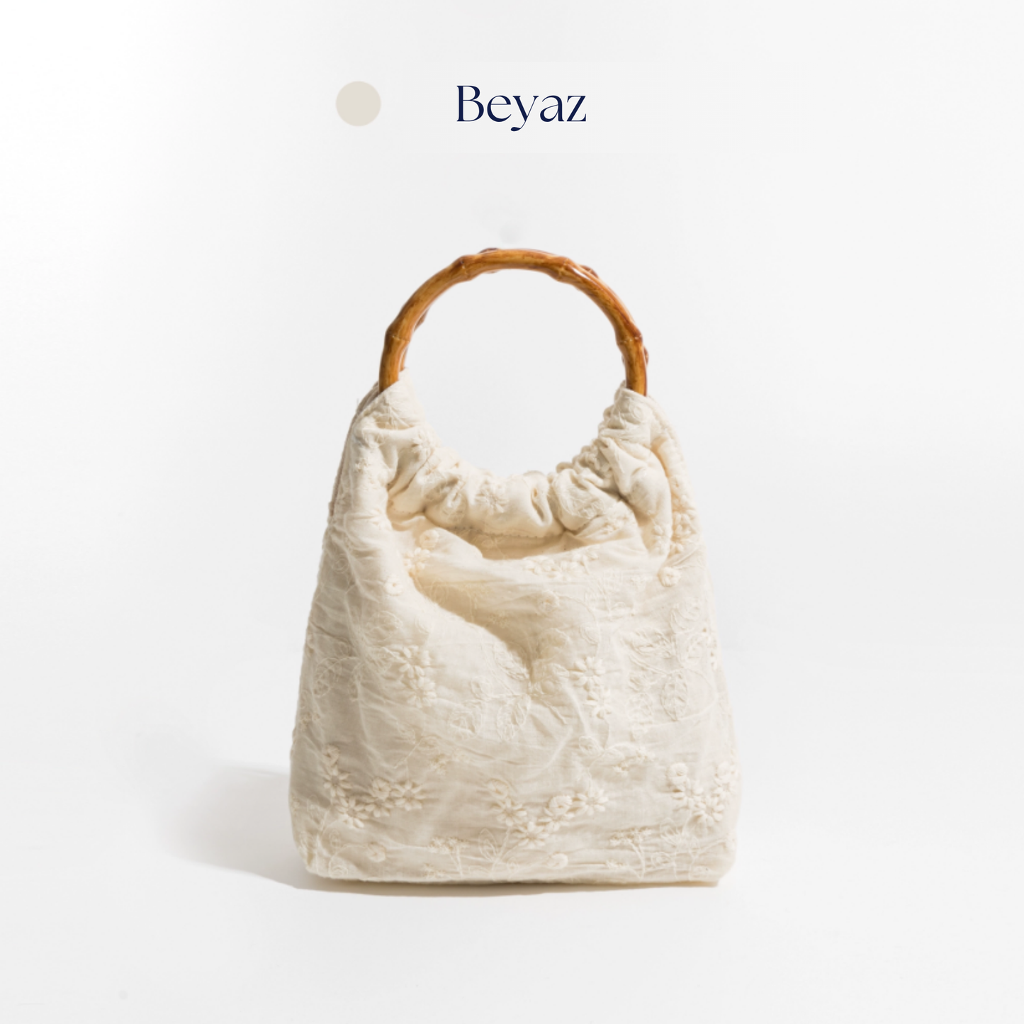 masemas Ahşap Askılı Kumaş Çanta