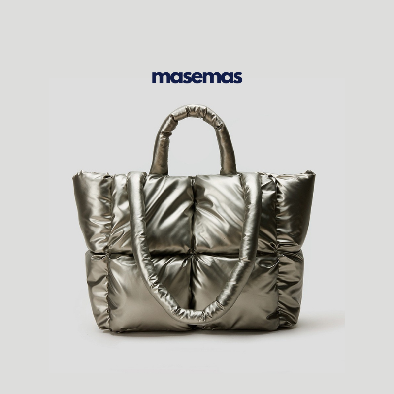 masemas Parlak Puf Çanta