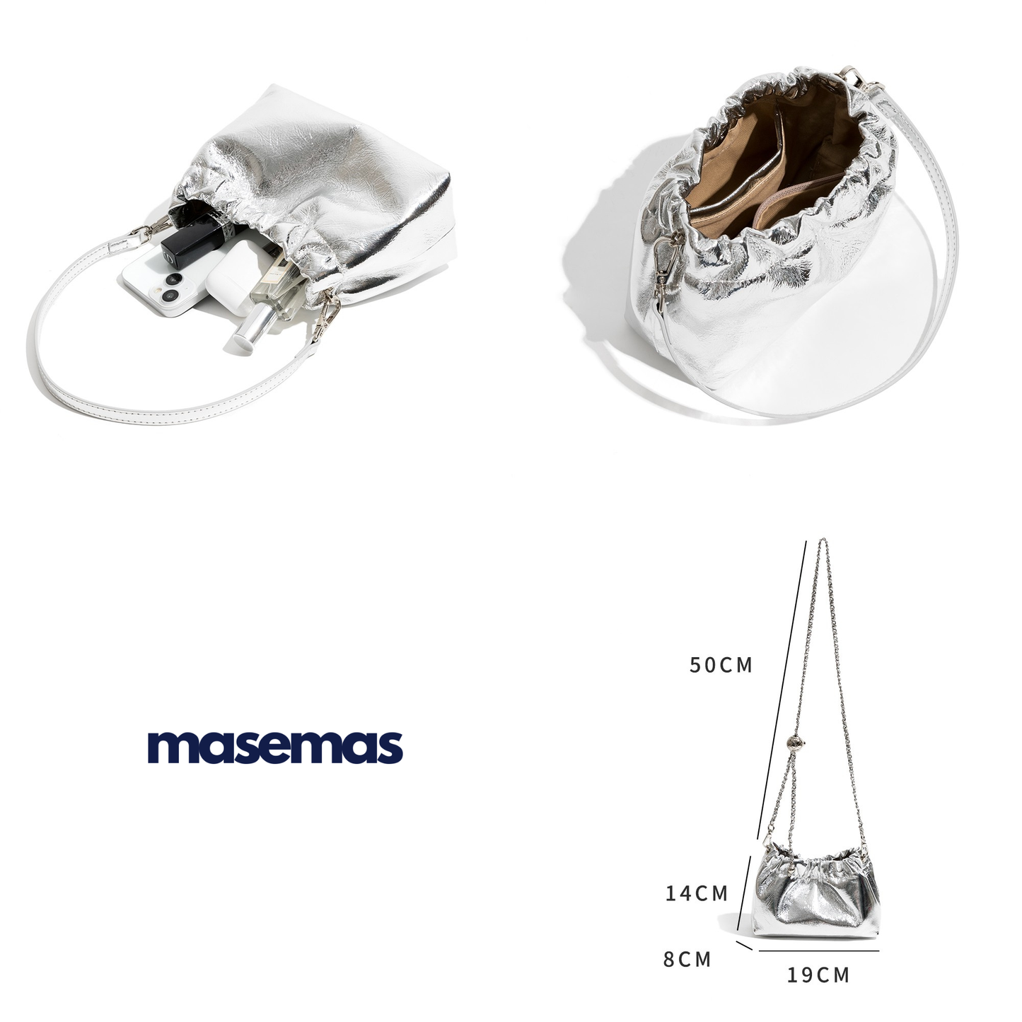 masemas Zincirli Çapraz Gece Çantası