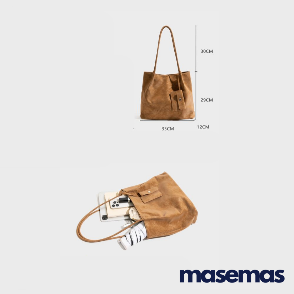 masemas Süet Torba Çanta Cüzdanlı