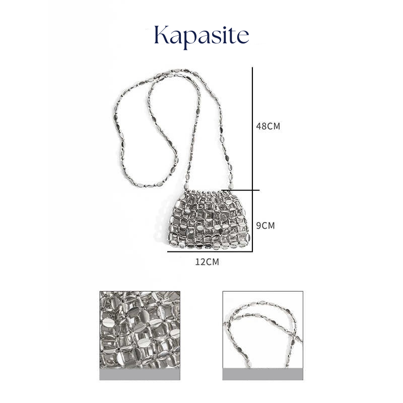masemas Gümüş Mikro Çapraz Çanta