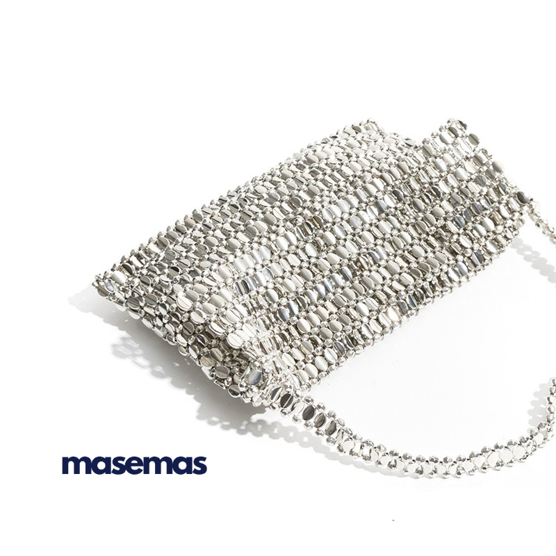 masemas Gümüş Zincir El Çantası