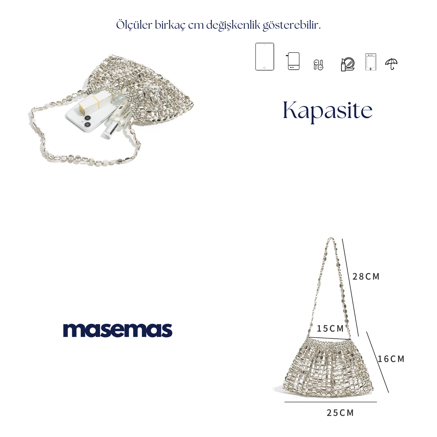 masemas Zincir Gece Çantası