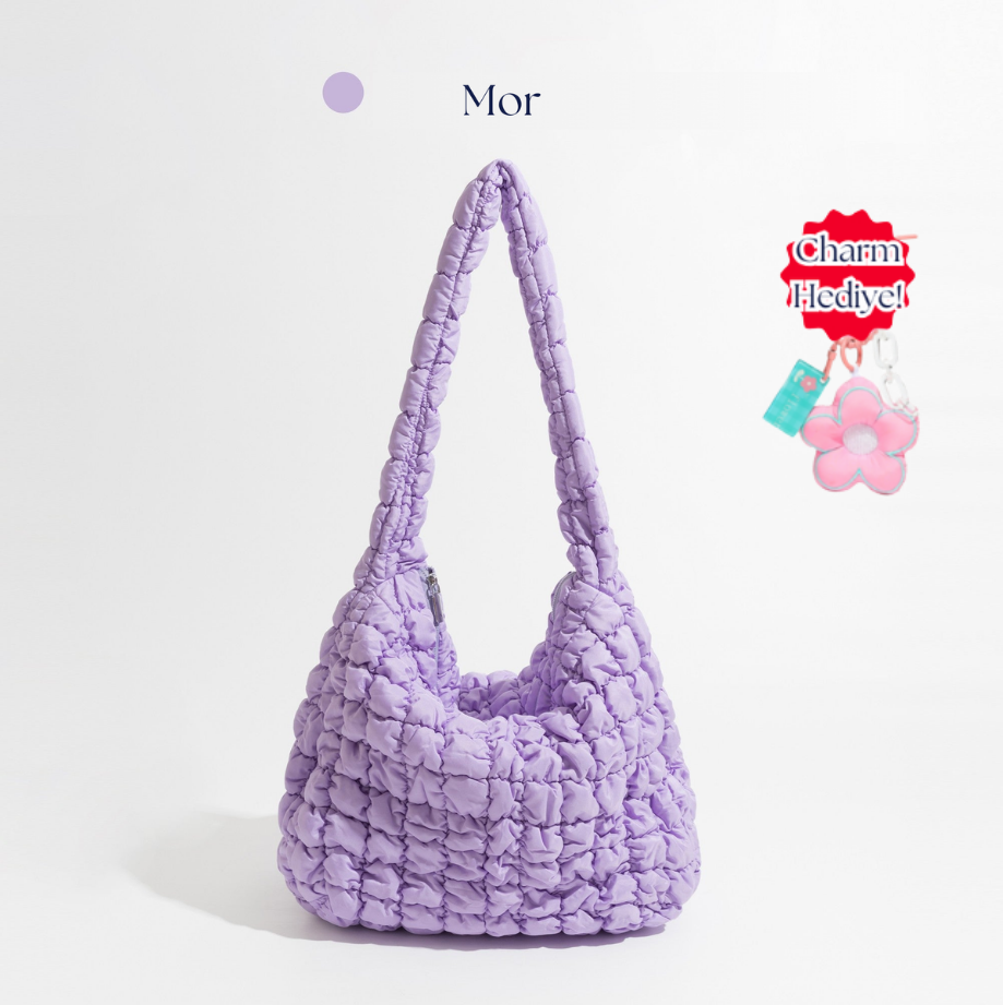 masemas Büyük Boy Bulut Çanta (Charm Hediye)