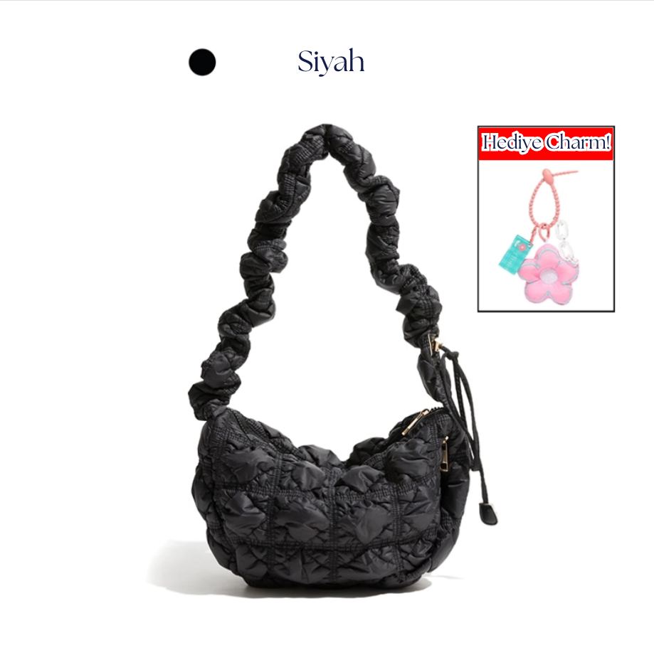 masemas Pile Askılı Baklava Bulut Çanta (Charm Hediye)