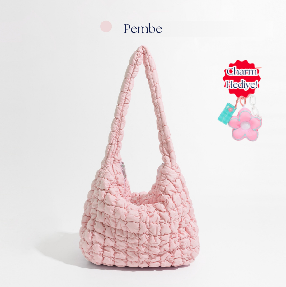 masemas Büyük Boy Bulut Çanta (Charm Hediye)