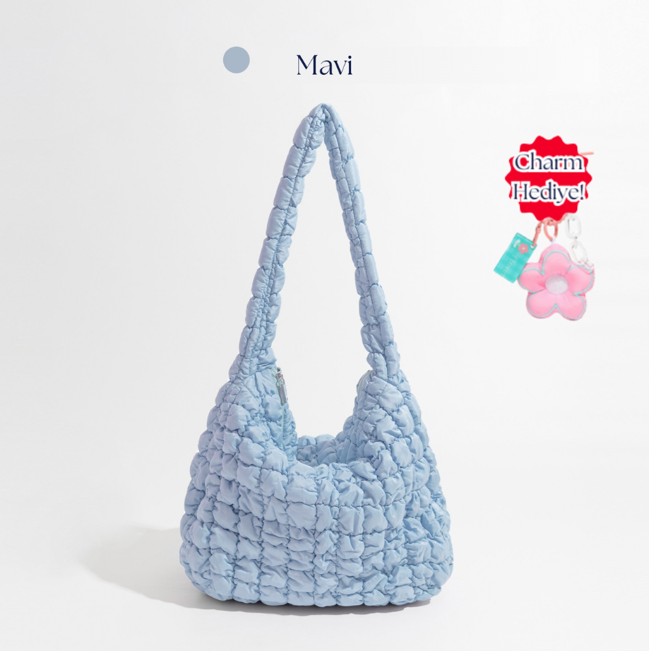masemas Büyük Boy Bulut Çanta (Charm Hediye)