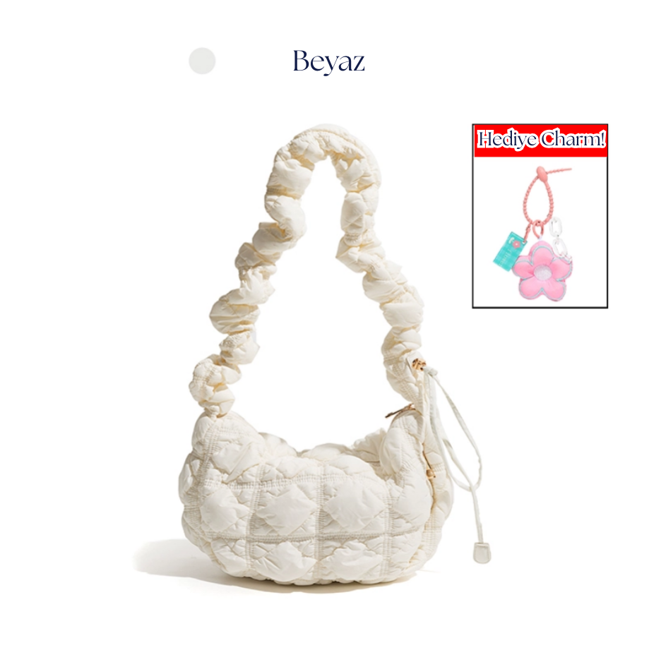 masemas Pile Askılı Baklava Bulut Çanta (Charm Hediye)