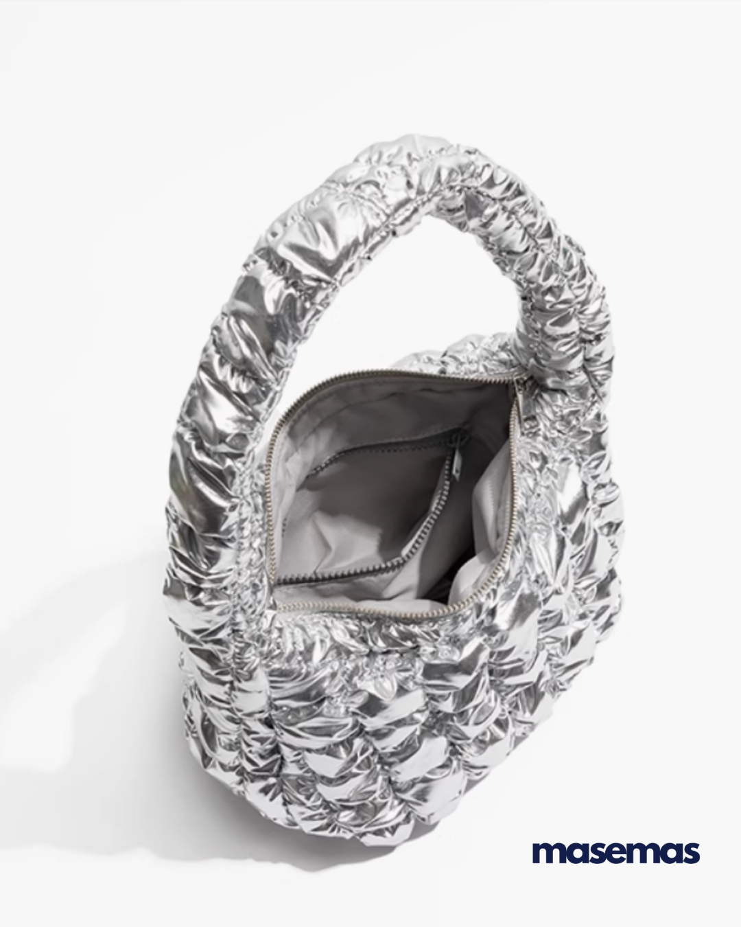 masemas Gümüş Mini Bulut Çanta