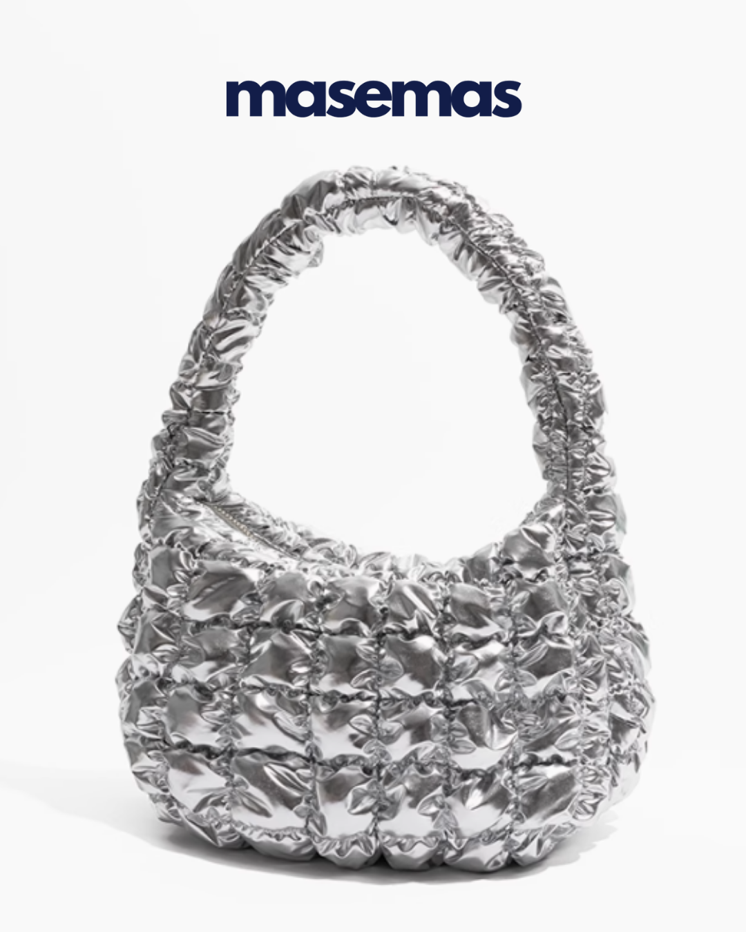 masemas Gümüş Mini Bulut Çanta