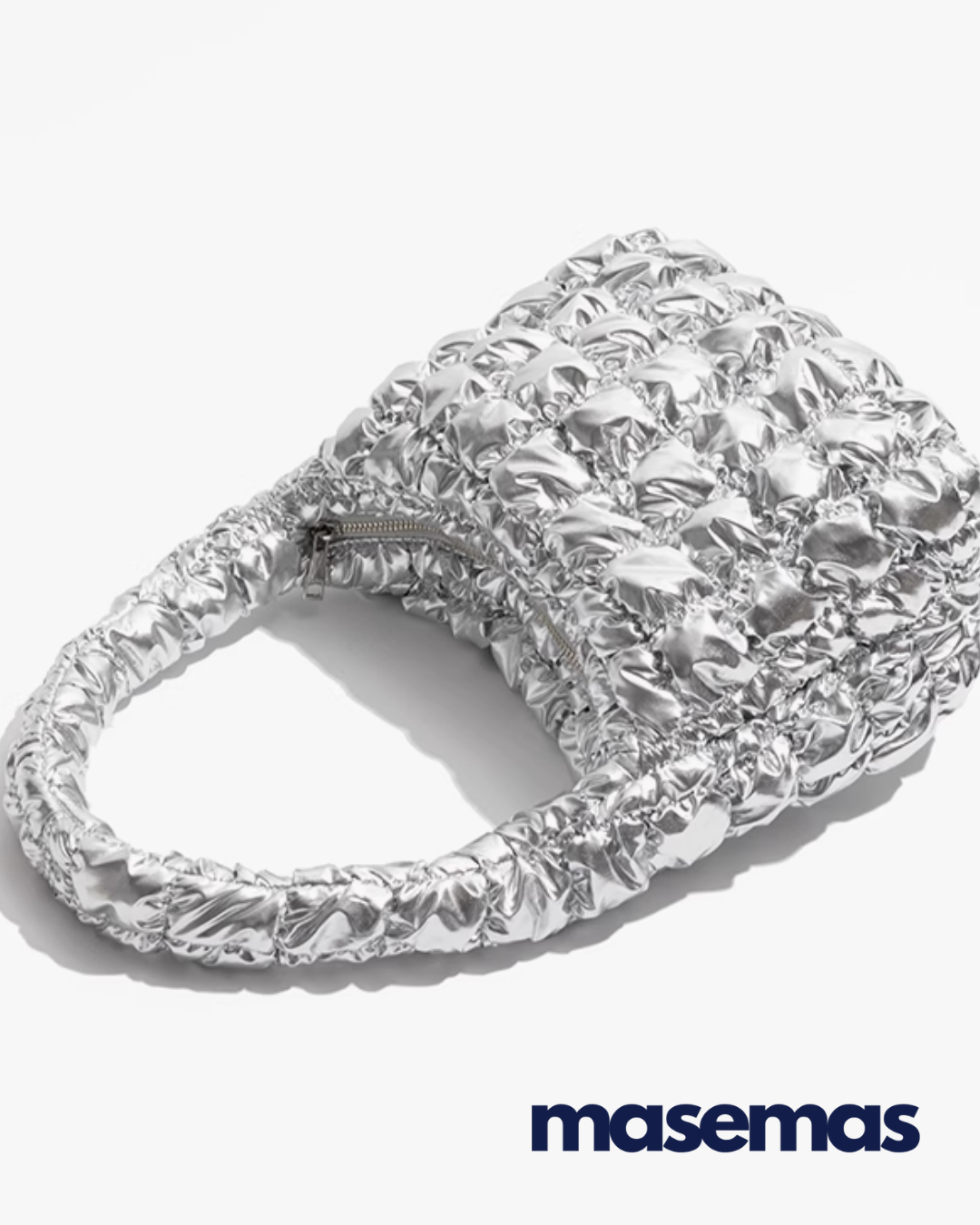 masemas Gümüş Mini Bulut Çanta