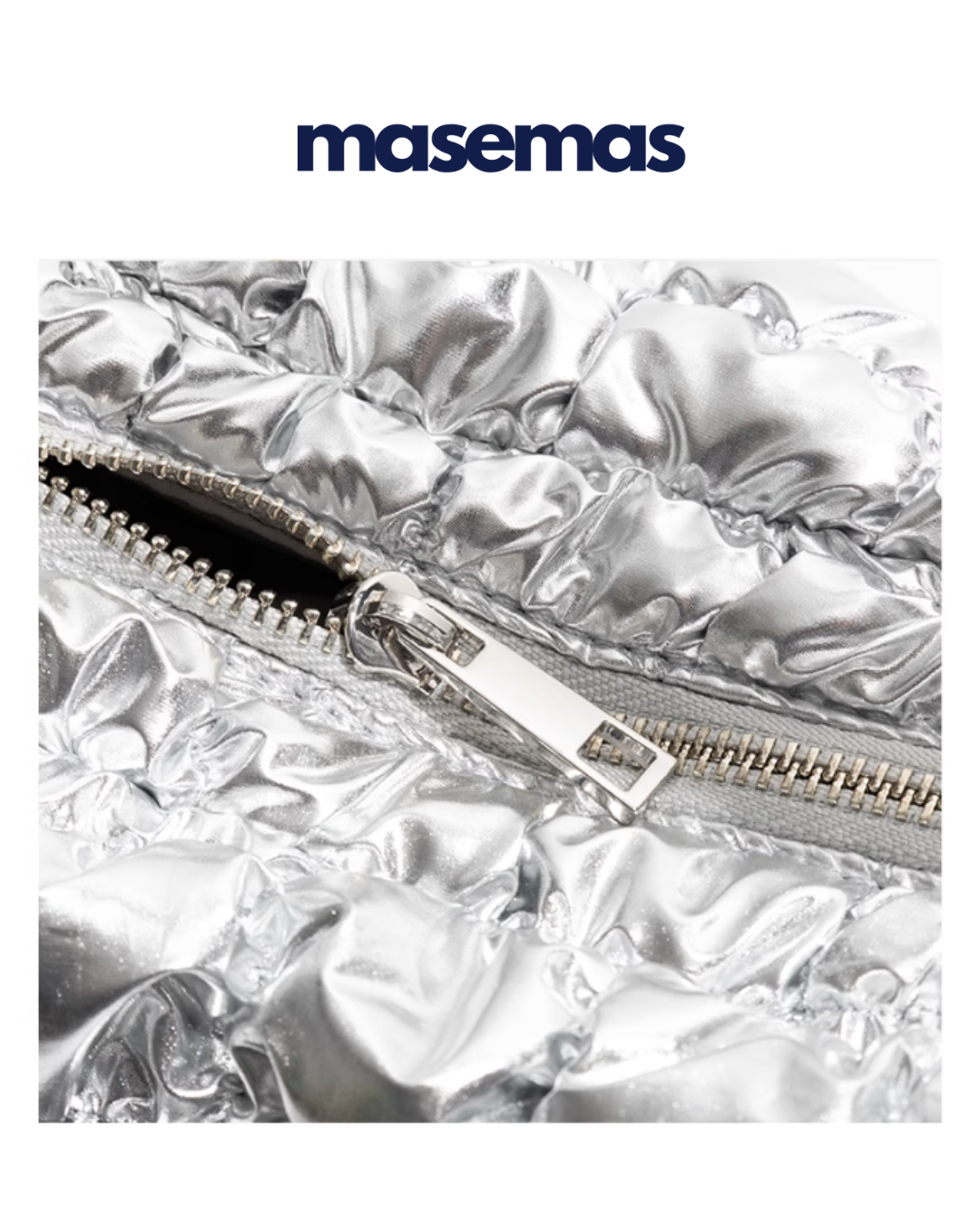 masemas Gümüş Mini Bulut Çanta