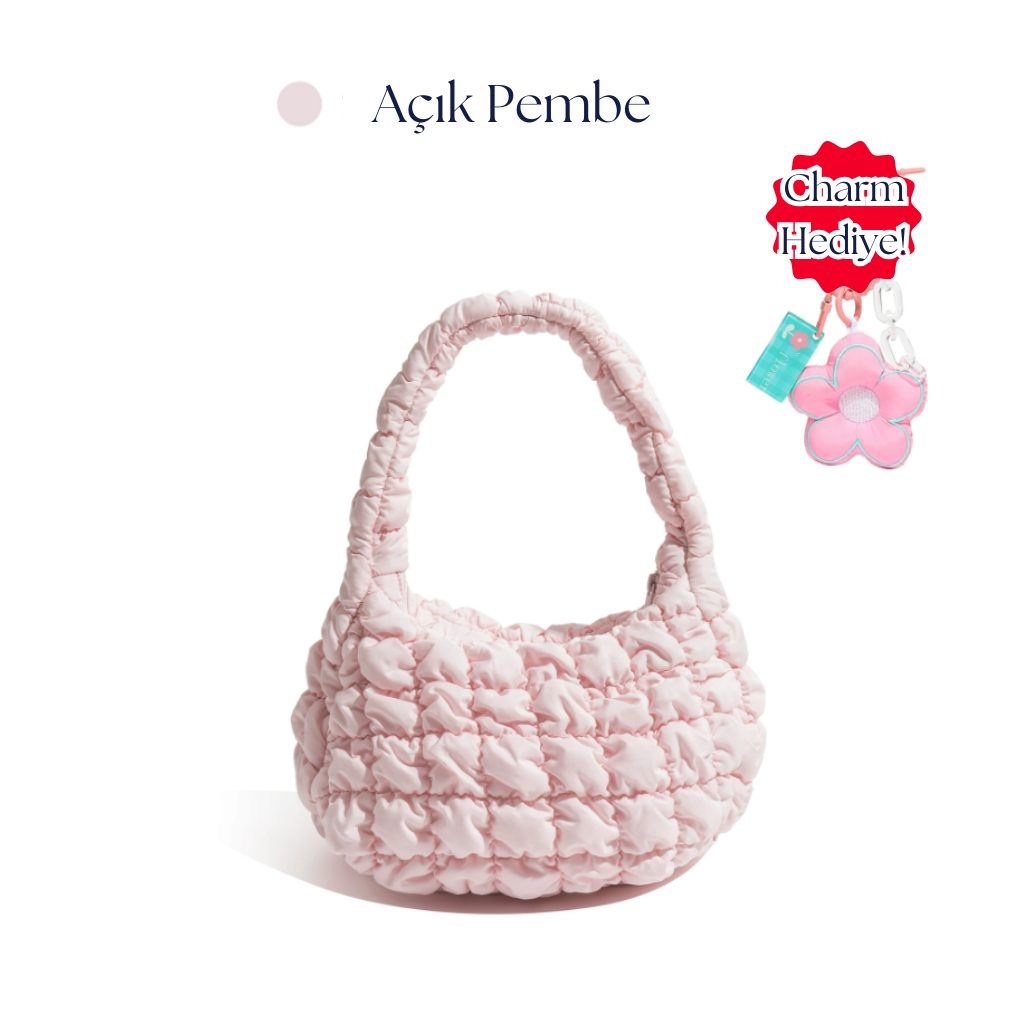 masemas Gümüş Mini Bulut Çanta