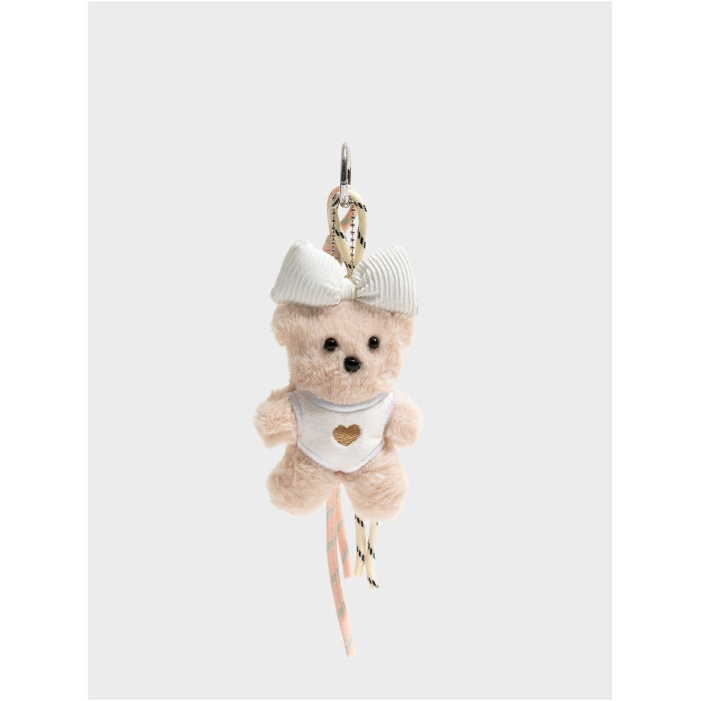 Orange girl bow pajamas plush teddy bear bag pendant cute exquisite doll keychain best friend gift image 3