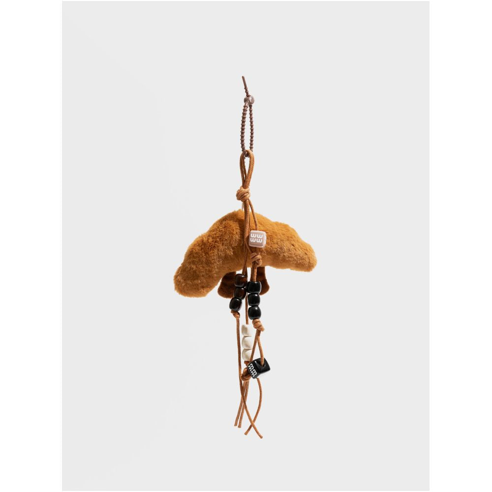 Orange Girl French Horn Bag Pendant Miu Series Plush Doll Bread Stick Keychain Backpack Pendant image 2