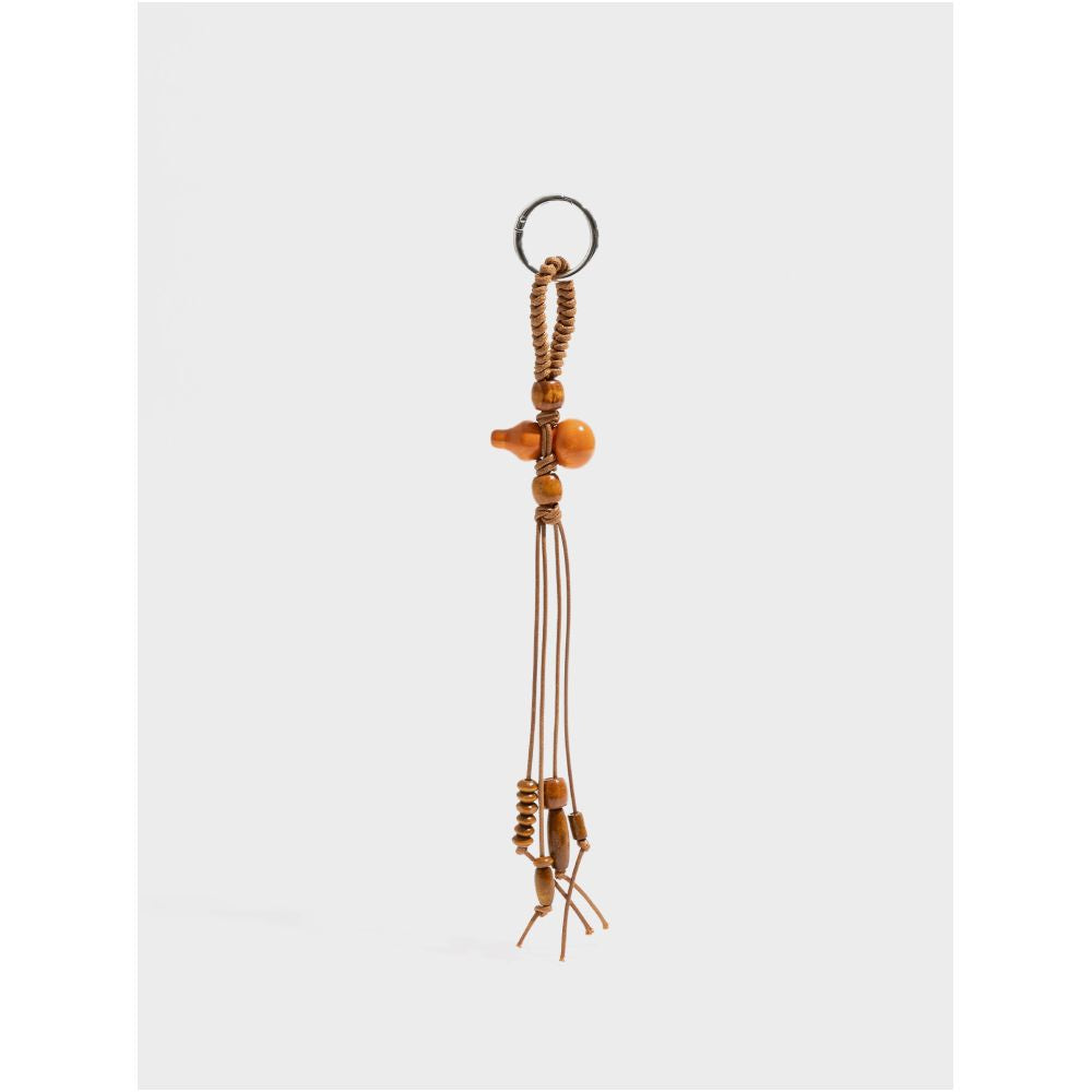 Orange Girl Retro New Chinese Gourd Wood Bead Bag Pendant with High Quality and Chinese Style Hanging Decoration Design Keychain image 2