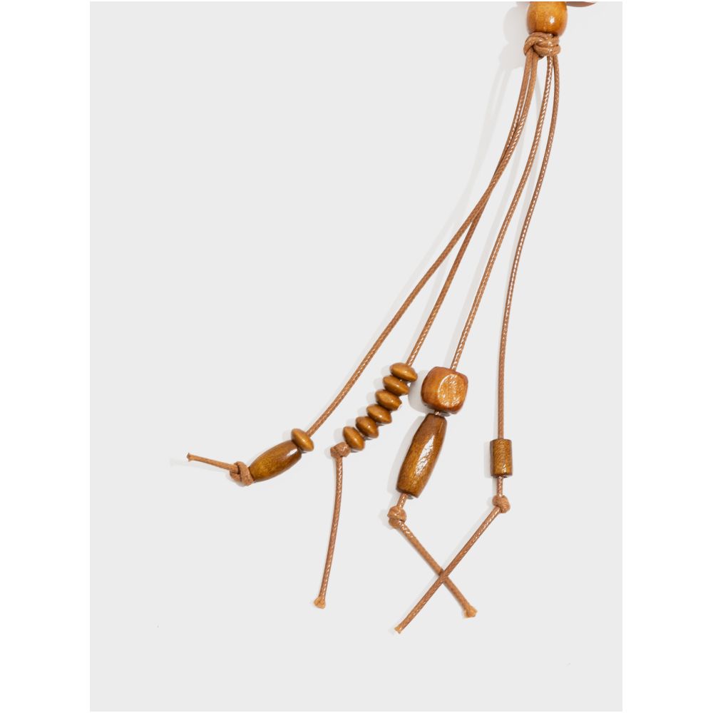 Orange Girl Retro New Chinese Gourd Wood Bead Bag Pendant with High Quality and Chinese Style Hanging Decoration Design Keychain image 4