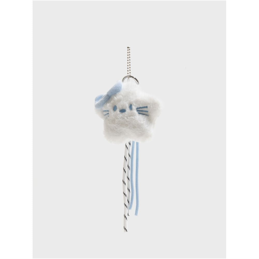 Orange girl Korean style small fresh cute bow bag pendant cute plush doll hanging accessory niche accessory image 1