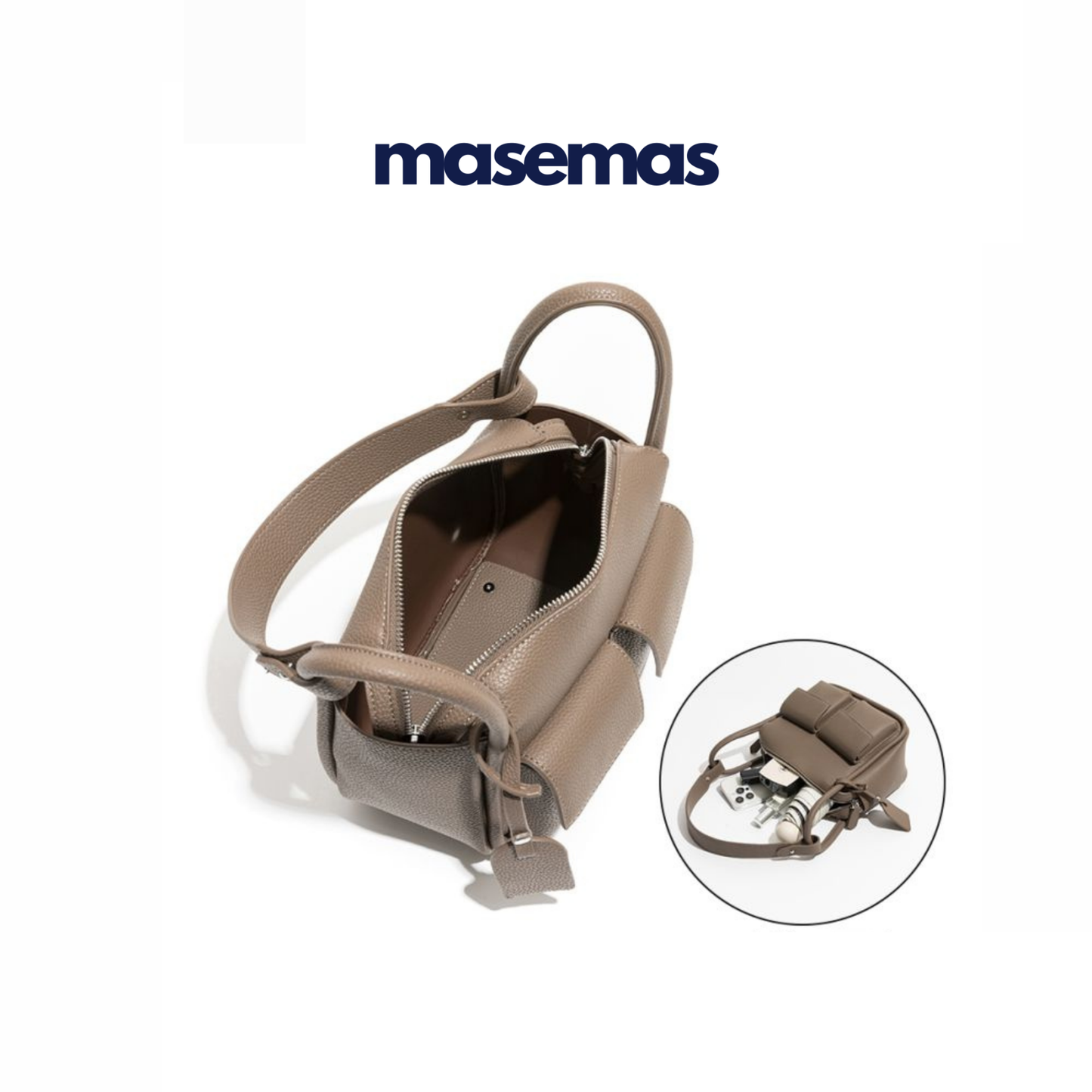 masemas Tek Kollu Çok Cepli Postacı Çantası