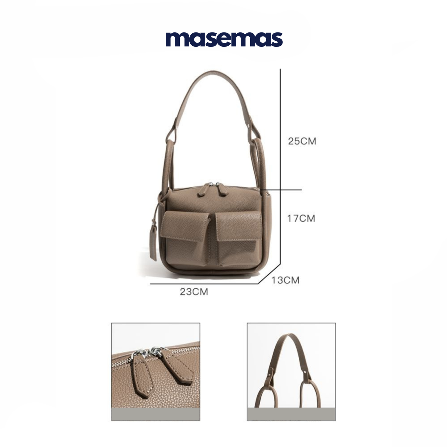 masemas Tek Kollu Çok Cepli Postacı Çantası