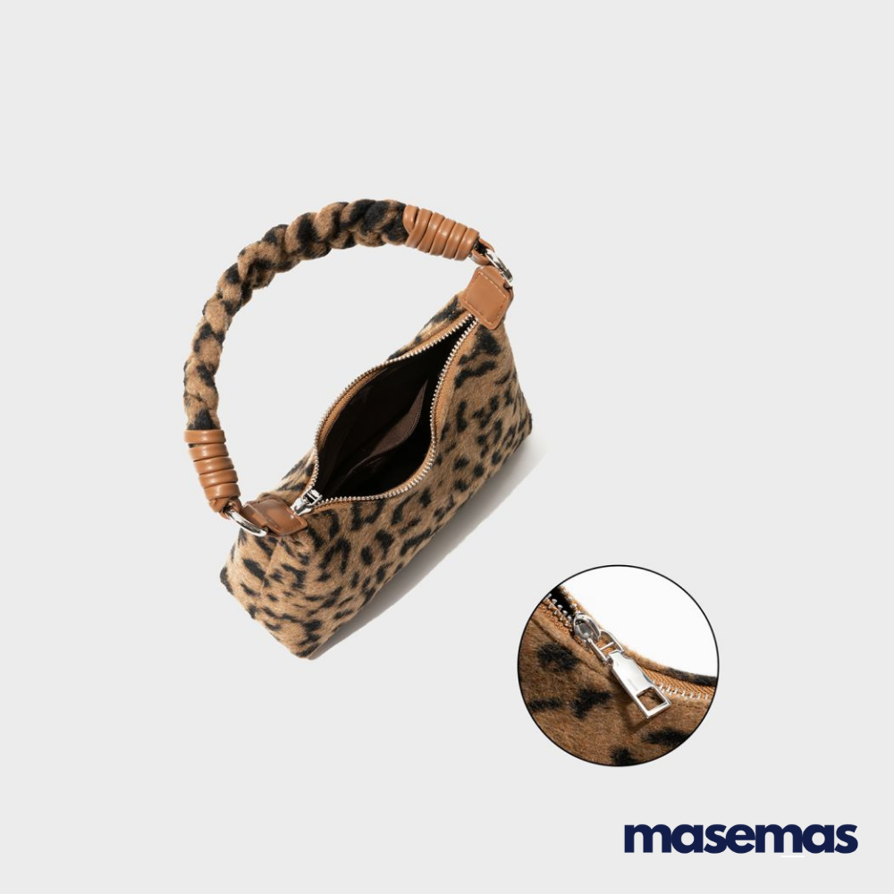 masemas Retro Leopar Çapraz ve El Çantası