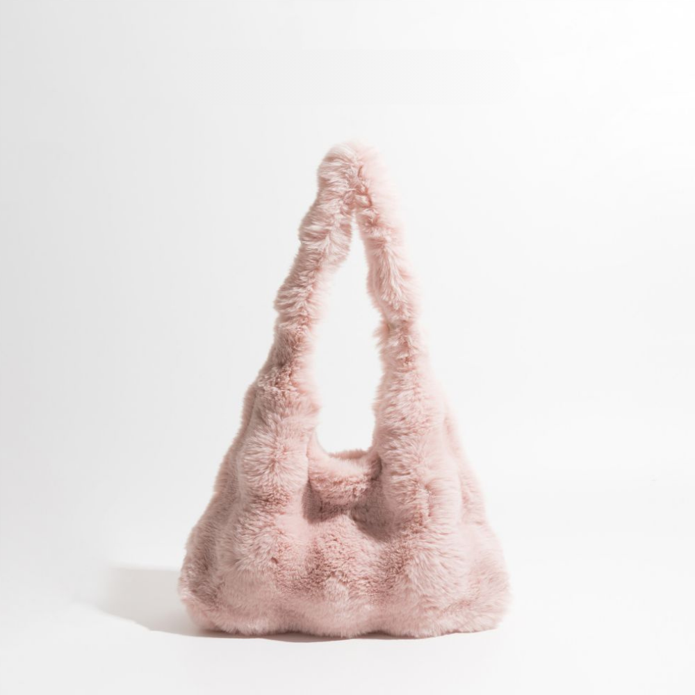 masemas Batik Desenli Peluş Kol Çantası