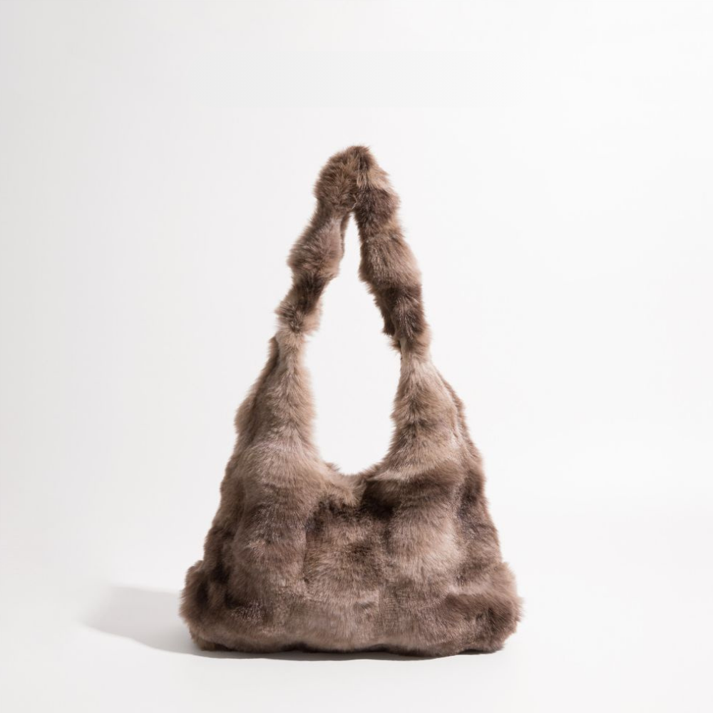 masemas Batik Desenli Peluş Kol Çantası