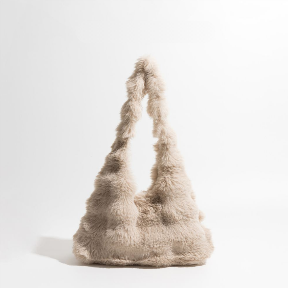 masemas Batik Desenli Peluş Kol Çantası