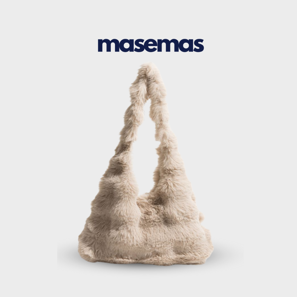 masemas Batik Desenli Peluş Kol Çantası