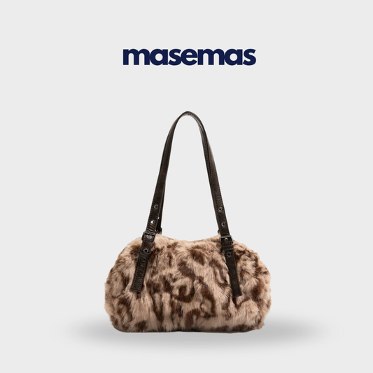 masemas Leoparlı Peluş Çanta